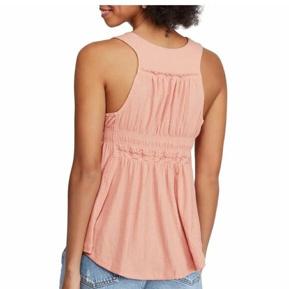 NWT Free People Beach Bound Pink Sand Plunge Tank Medium - Picture 4 of 11